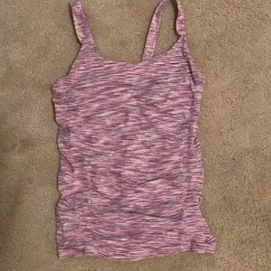Athleta Breathe Spacedye tank- purple